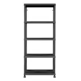 FIXKRAFT Kunststoffregal - Robustes Kellerregal 74x32x176 cm für vielseitige Nutzung - Einfaches Stecksystem, ideal als Haushaltsregal, langlebig & stabil - Perfekte Ordnung für Keller & Garage