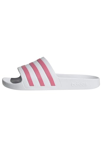 adidas Damen Adilette Aqua Slide Sandal, Cloud White/Rose Tone/Cloud White, 39 EU