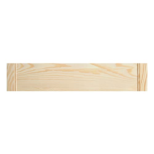 ben+camilla.com Holz Front Blende 12,5 x 59,4 cm für Schubladen oder Schränke | Typ A für offene Lamellentür | Schublade Schrank selber Bauen Zubehör