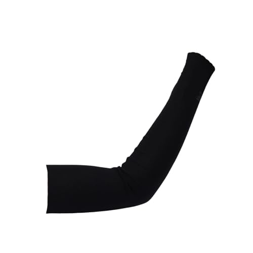 OZLCUA Schal Armstulpen Ultradünne Schal-Arm-Ärmel, Eisseide, Lange Arm-Abdeckung, Handschuhe, atmungsaktiver Sonnenschutz, Sonnenschutz, Hand-Abdeckung, Outdoor-Sport-Ärmel Arm Sleeve äRmel(Black-B)