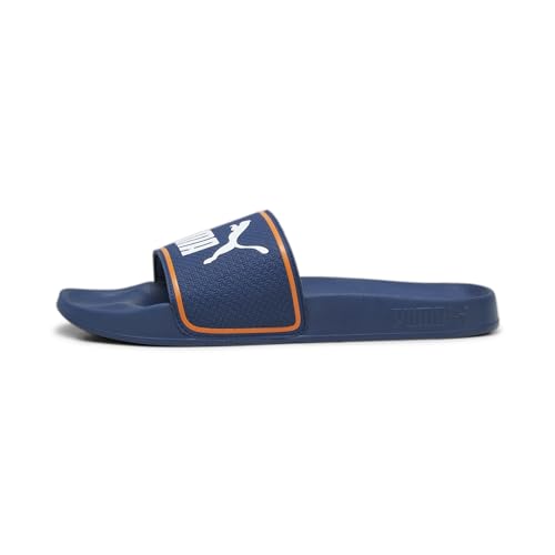 PUMA Unisex Leadcat 2.0 Flip-Flops, Persian Blue Puma White Pumpkin Pie, 44.5 EU