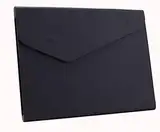 Dokumentenmappe Ledergeschäft A4 Dateiordner Aktentschreibtisch Dokument Papierorganisator Aufbewahrungstasche Schule Büro Schreibwaren (Color : Black)