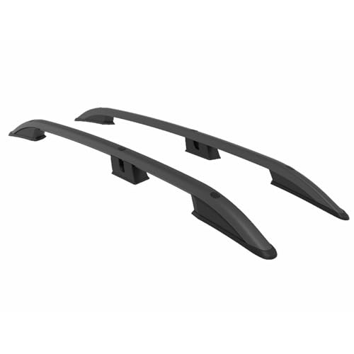 TURTLE kompatibel mit Opel Zafira Life (Mk3) 2019-2024 / Kurze Version Crown Dachreling | SCHWARZ