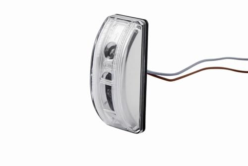HELLA Zusatzblinkleuchte - LED - 12V - Anbau/geklebt - Lichtscheibenfarbe: glasklar - Kabel: 800mm - Stecker: offene Kabelenden - seitlicher Einbau - Menge: 1 - 2BM 008 771-001