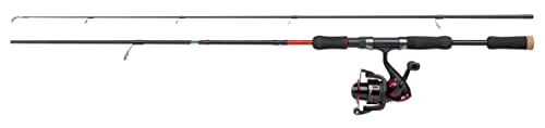 Abu Garcia Cardinal X Spinnruten- und Rollen-Combo - Spinnfisch-Setup für Forelle, Barsch, Lachs, Hecht, Black/Red, 2.13 m |10-30 g