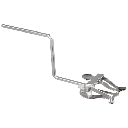 Tragbarer Notenständer für Altsaxophon, Metallkonstruktion für Musiker (Silber)