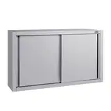 GGM Gastro | WSK104Z | Edelstahl Wandhängeschrank ECO - 1000x400mm - mit Schiebetür - 650mm hoch