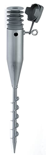 Alberts 609948 Zubehör-Set für Einschraub-Bodenhülsen | Kunststoff, grau
