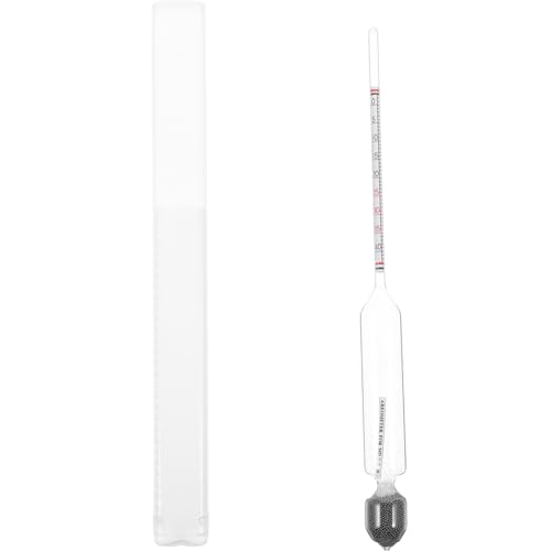 HEMOTON Saccharimeter Alkoholmeter Aräometer Alkoholgehalt Alkoholprozent Obstwein Fruchtwein Bier Wein Alkoholmeter Anzeiger des Zuckergehalts 0-40 Vol%