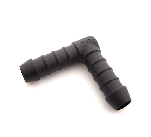 Schlauchverbinder Kunststoff Winkel x2 - Außendurchmesser 10mm - Für Schläuchen