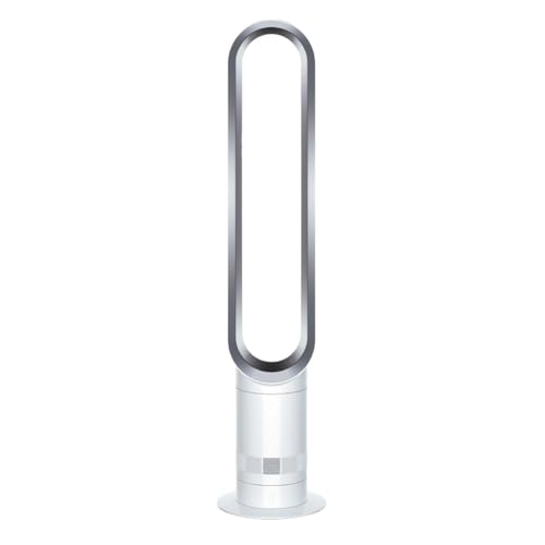 Dyson Cool AM07 Ventilator mit Fernbedienung 100cm, 9h Timer, Turmventilator leise weiß/silber, ENERGIESPAREND, Lüfter Standventilator Schlafzimmer, Lautstärke 48db, 10 Stufen