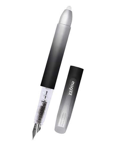 Online Füllhalter magiXX Dark Shadow I Füller mit radierbarer, blauer Tinte I inkl. 1 magiXX Patrone I Schreiben, radieren & korrigieren in einem I Füllfederhalter als Geschenk für Schule & Uni