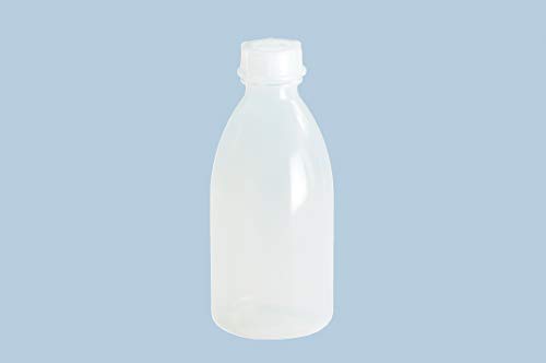 hünersdorff Plastikflaschen zum Befüllen mit Schraubverschluss aus LD-PE (bruchsicher und lebensmittelgeeignet), 500 ml, transparent