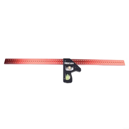 babominimer Multifunktionales Kombinationswinkel-Set, Edelstahl, bewegliches Holzbearbeitungs-Messwerkzeug, 400 mm, 300 mm, 600 mm, Ingenieur-Quadrat, verstellbar, Holzbearbeitungswinkel (600 mm)
