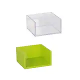 SEWACC Kasten Aufbewahrungskiste Storage Boxes aufbwahrungs-Box stauraum Boxen aufbewarhungsbox Büro-Caddy verdickter Notizblock Desktop-Notizen-Container Desktop-Organizer-Büro Green