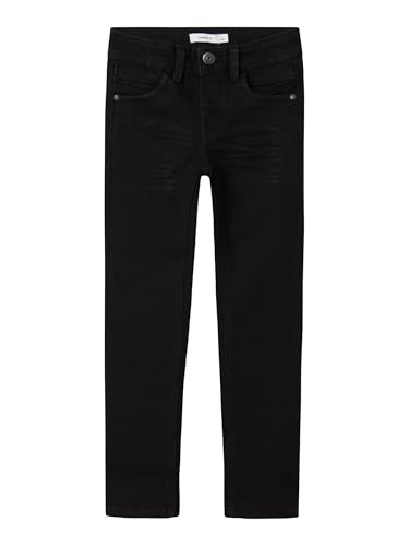 NAME IT Jungen Nkmsilas Xslim 2002-tx Noos Slim-fit-Jeans, Schwarz, 134 EU