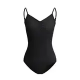 ZYXWVU Damen Ballett Trikot Ärmellos Rückenfrei Tanztrikot Damen Tanzbody Damen, C20-schwarz,S