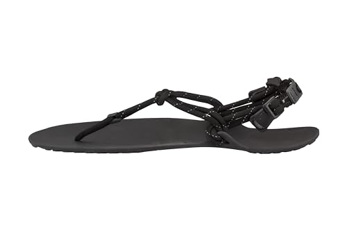 Xero Shoes Genesis Sandalen für Herren – Leichte Herrenschuhe, faltbare Sandalen, reisefreundlich – Schwarz, Größe 47 EU