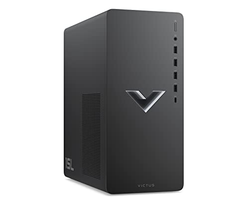 HP VICTUS Gaming Desktop PC - 15L, Intel Core i5-13400F, 16 GB DDR4 RAM, 512 GB SSD, NVIDIA GeForce RTX 4060, Windows 11 Home, Schwarz