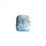 Natürlicher Larimar-Cabochon, 20 Karat, rechteckige Form, 20 x 16 x 5 mm, handgefertigter loser Edelstein für die Schmuckherstellung, 20x16x5mm, Edelstein, Larimar