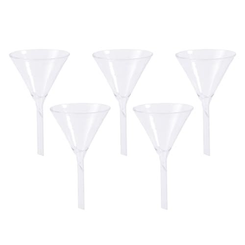HOMSFOU Flüssigkeitstrichter 5st Trichter Aus Laborglas Kleine Trichter Für n Mini Kleiner Trichter Für Glas Mini Glastrichter Mini-parfümtrichter Labortrichter Weiß Flüssig Filter
