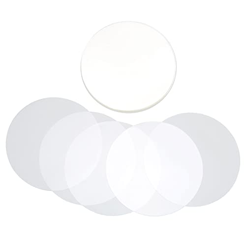 100 Stück Runde Abzeichen-Folien, Transparente PVC-Abzeichen-Kühlschrank-Schutzfolie Zur Herstellung von Abzeichen[58MM]Klebstoffentferner