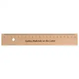 Holzlineal "Gottes Maßstab ist die Liebe"