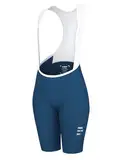 INBIKE Radlerhose Damen Gepolstert mit Tasche Kurz Sommer Sport Fahrradhose Radhose Sitzpolster Fahrrad Trägerhose Hose Rennrad Radsport Bib Shorts Blau 2XL