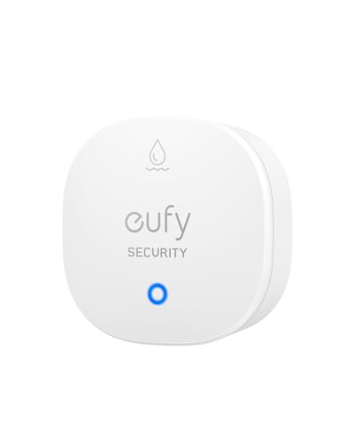 eufy Wasser- & Frostmelder mit Fernalarmierung, IP65, 2 Jahre Batterie, Kompatibel mit HomeBase S380/S280, App-Steuerung, HomeBase Erforderlich