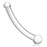 Glas Doppeldildos Für Frauen, FLYTAGLE Realistischer Glasdildo Analdildo Kristall Penis Analplug Buttplug G-Punkt Masturbation Stimulator SM Spielzeug Sex-Toys Analplug sexspielzeug für Männer