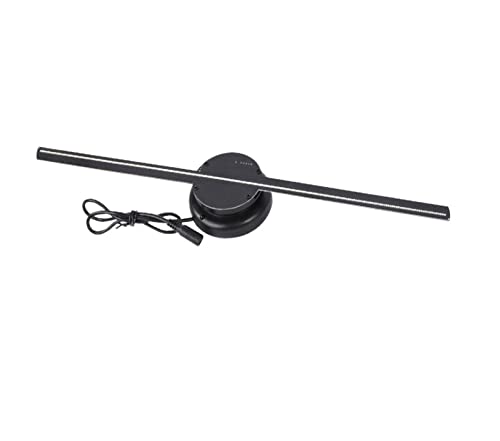 3D-Hologramm, 15,74" 3D-Hologramm-Lüfter-Display Schwimmender Stereo-Werbemaschinenlüfter Wandmontierter Upload per Telefon-App-PC,Hochst restaurierte Farben(40cm Bright Version)