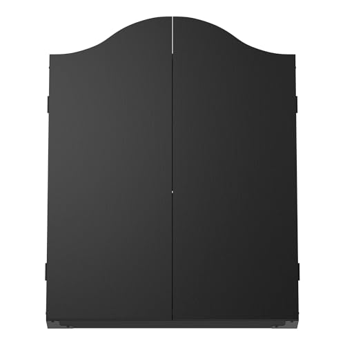 KOTO - Cabinet Plain Black Dartschrank, Dart Schrank für Zuhause, Praktische Aufbewahrung & Dart-Spielvergnügen, Whiteboards zur Punkteverfolgung