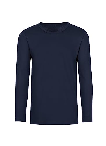 Trigema Mädchen Langarmshirt 202501, Blau (navy 046), 140