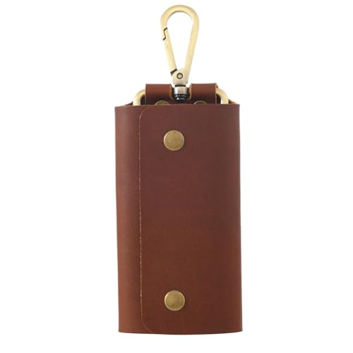 PU -Leder -Schlüsselbrieftasche, kompakte Münzhandlung, Schlüsselkette, Aufbewahrungsbeutel mit Reißverschluss, leicht zu transportiertes Zubehörgehäuse, Haus, Schule, Büro, Gürtel, Taille, Männer, Re