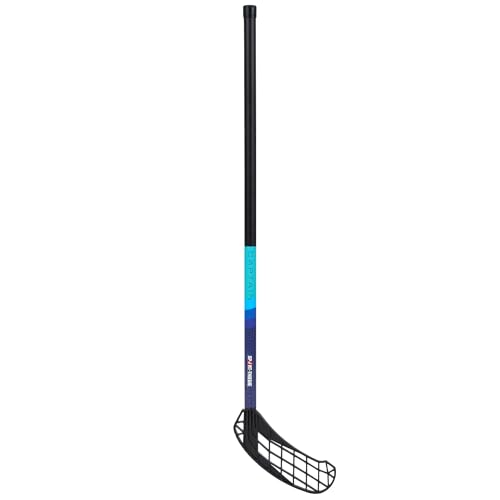 Sport-Thieme Floorballschläger Captain | Für Kinder 151-160 cm | Schul- und Vereinssport | Polyethylen Kelle, Polycarbonat Schaft | Universal | Schwarz-Grün | 85 cm Schaftlänge