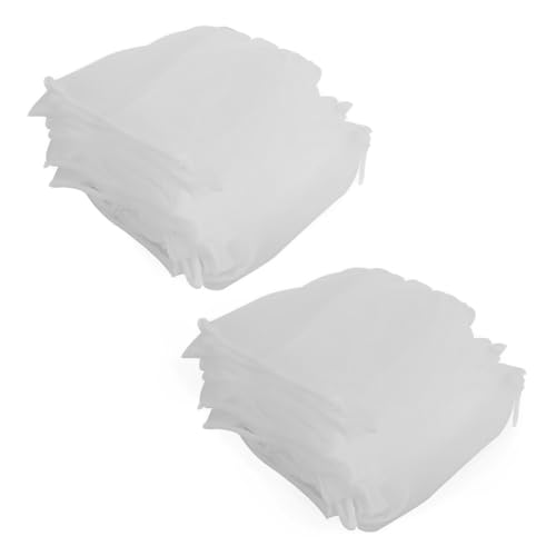 SGERUFZ 100 Stück Einweg Sink Filter Küchenspüle Sieb Tasche Elastische Waschbecken Siebbeutel Abflusssieb Netz Kanalisation Filter Tasche Müllsack Filter Net für Küche Bad