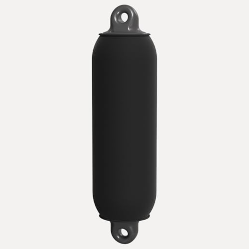 fender-design Hochwertiger Überzug für LangFender (Ø 22-27cm in Schwarz) – 5m Fendersocken zum Selbstzuschnitt für ca. 5-6 Fender – Fendersocke für Ihr Bootszubehör