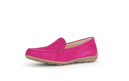 Gabor Damen Slipper, Frauen Slip On,Wechselfußbett,Moderate Mehrweite (G),Slip-ons,Mokassins,Halbschuhe,Slides,Loafer,pink,40 EU / 6.5 UK