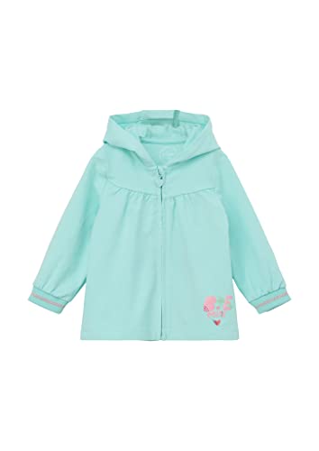 s.Oliver Junior Baby Girls Sweatjacke mit Kapuze, Blue Green, 68