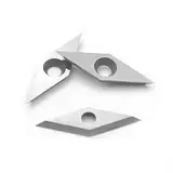 CDBP Diamant Hartmetall Einsatz-Ersatzschneider für DIY-Holzdrehen, 10 × 28 - Durchmesser 4,3 mm, Wendeschneidplatten holz, 3 Stück