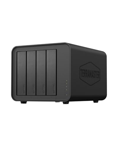 TERRAMASTER F4-424 Pro NAS Speicher - 4Bay Core i3 8-Core 8-Thread CPU, 16GB DDR5 RAM, 2.5GbE Port x 2, Network Attached Storage Spitzenleistung für Unternehmen (Diskless)