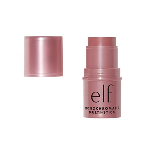 e.l.f., Monochromatic Multi-Stick Blush, Creamy, Lightweight, Versatile, Luxurious, Adds Shimmer, Easy To Use On The Go, Blends Effortlessly, Sparkling Rosé 4.4g