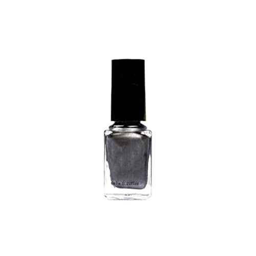 Nagellack Mauve Farben Nagellack Farbnagellack Silber Metallic Edelstahl Nagellack 6ml Nagel Pulver Starterset (D, One Size)