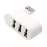 Tragbarer USB-Adapter – USB-Ladeadapter, kompakter Multiport-Ladehub | Verlängerung der Steckdose mit Schnellladung mit 3 Anschlüssen, tragbares USB-Ladegerät, leichtes USB-Ladegerät, Reisezubehör