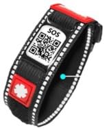Silincode Original Sport Qr SOS Armband, Notfall, Verlust, Hilfe, Gesundheitswesen, Unfall oder medizinische Versorgung, Identifikation, Krankengeschichte, Kontakte zur Warnung mit Geolokalisierung