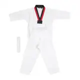 VGEBY Taekwondo-Uniform für Kinder, Bequem, Langlebig, Taekwondo-Trainingsuniform, Atmungsaktiv, Weich, für Kinder, Sport-Karate-Uniform, Kinder-Taekwondo-Dobok mit Gürtel für das (S)