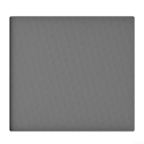 Kühlschrankmatte, Silikonmatte für Kühlschrank mit erhöhtem Rand, Silikonmatte für Mini-Kühlschrank mit erhöhtem Rand, waschbar, multifunktionaler Kühlschrank-Bodenschutz (65 x 60 cm, grau)