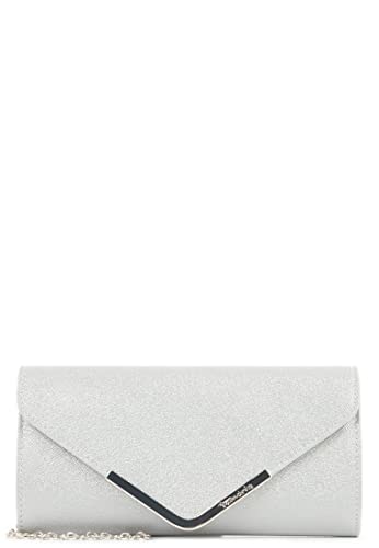 Tamaris Clutch TAS Amalia 30453 Damen Handtaschen Uni silver 830