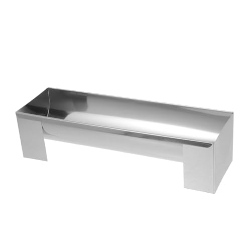 Happyyami Rollen Kuchenrollenform U-förmige Kuchenform Ofen Hoagie Stangenbrot Focaccia Backform für Brotlaibe U-förmige Kuchenrolle Keksform Hot-Dog-Brötchenpfanne Rostfreier Stahl Silver