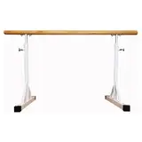 IXIETY Freistehende tragbare Ballettstange, höhenverstellbare Stretchstange von 80–120 cm, Mobile Ballettstangenausrüstung for Fitnessstudio, Tanzstudio (Color : White, Size : 100cm)